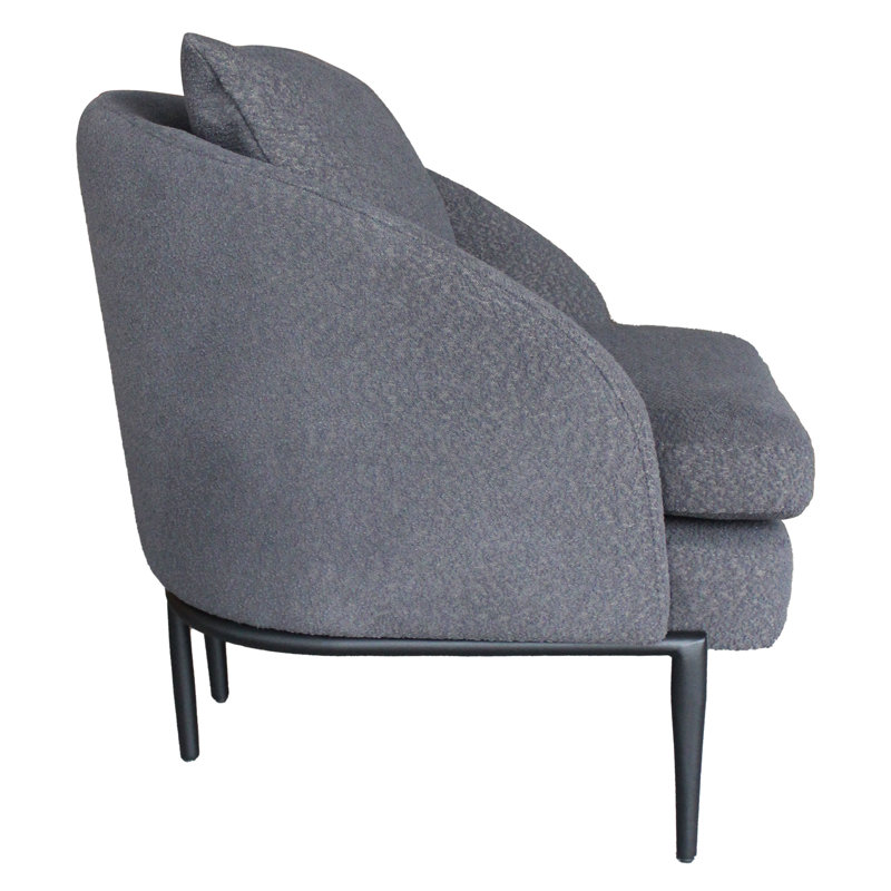 Fauteuil de 30,8 po de large Wilkeson, Mélange de polyester gris