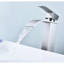 Robinet pour salle de bain à poignée simple avec drain escamotable Waterfall