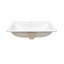 Lavabo de salle de bain rectangulaire encastré en porcelaine vitrifiée avec trop-plein Manhattan-90958531
