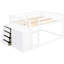 Lit superposé double avec rangement en bois massif blanc pour une apparence et une fabrication blanches-1028055671-1028055670