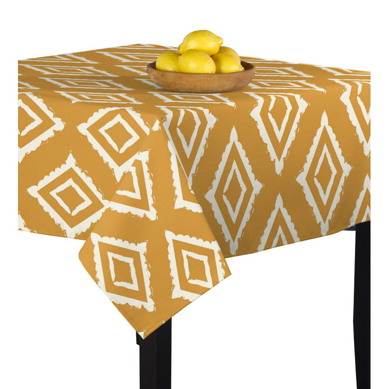 Mobley Gold Frames Tablecloth, 90" L x 90" W