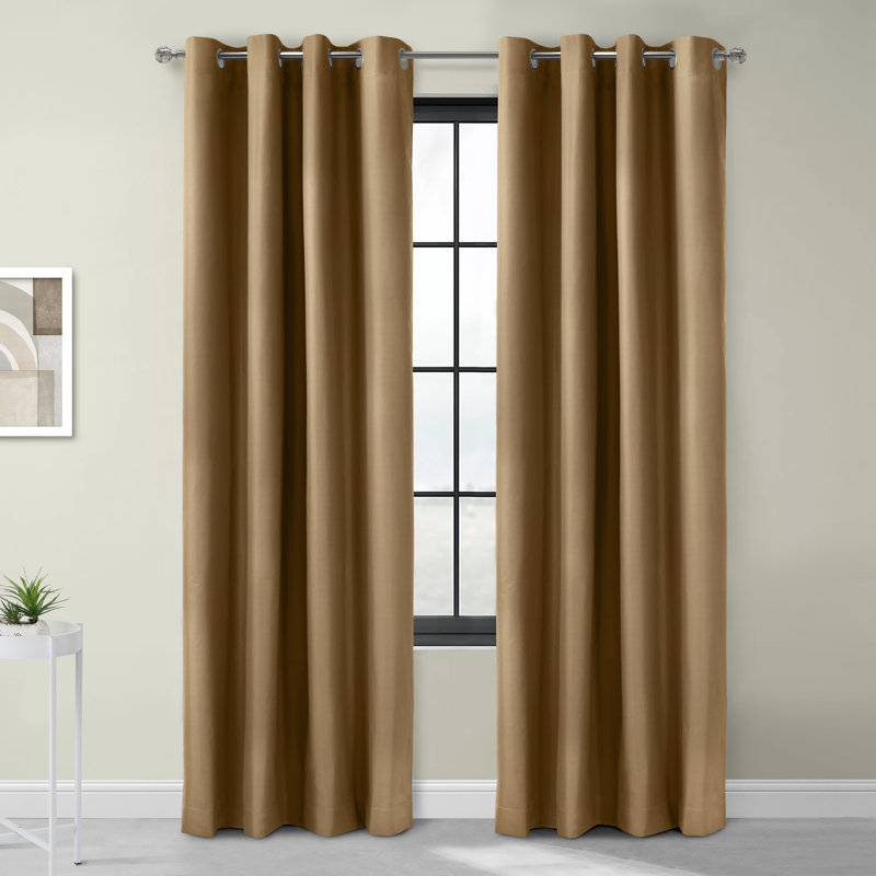 Turnervale Curtain Single Panel, 52" W x 95" L, Sand