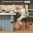26'' Counter Modern Upholstered 360° Swivel Bar Stools With Curved Backrest & Solid Wood Frame -Linen (Set Of 2)-596337051