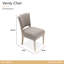 St. Charles Vanity Chair - Dove Gray