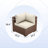 Mecayla 8 Piece Fire Pit & Rattan Sectional Seating Group with Cushions-1166168216