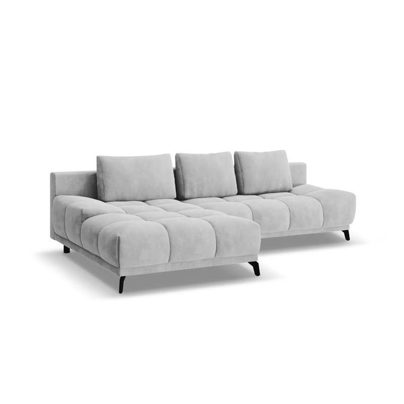 Cuthrell 5 Seater Sofa Bed, Light Grey, Left Hand Facing