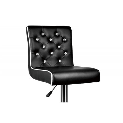 Tabouret de bar pivotant en similicuir réglable