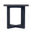 Table d'appoint carrée, noire