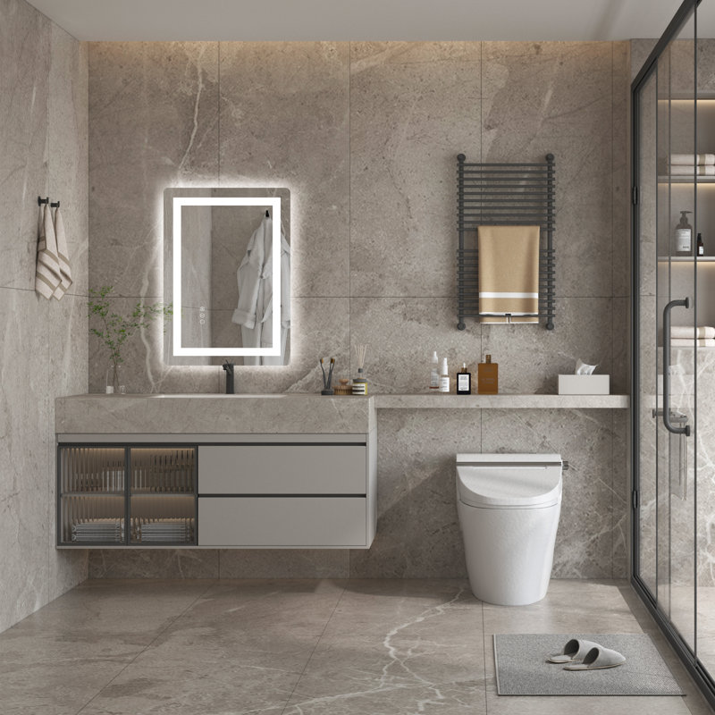 Miroir de meuble-lavabo de coin Dokes, 28 po x 20 po