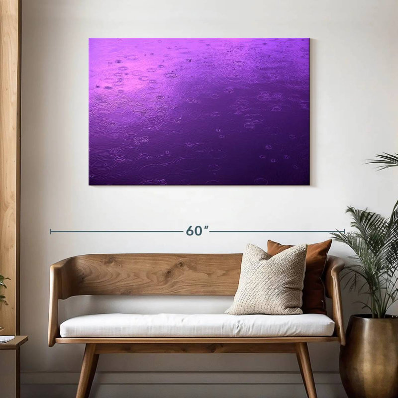 Vue de la pluie mauve Alvord, H 30 po x l 45 po