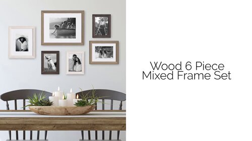 6-Piece Wood Gallery Frame Set