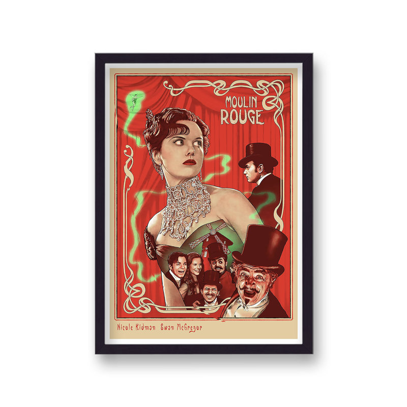 Moulin Rouge Reimagined Movie Poster - Single Picture Frame Print