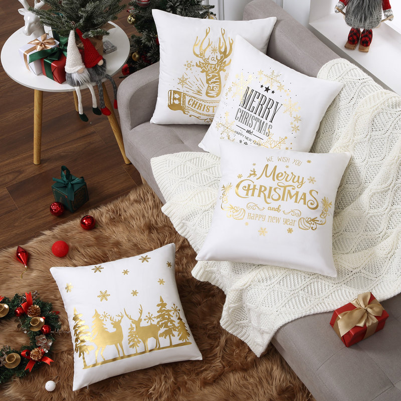 Housse de coussin en velours Hartger