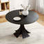 Table de salle à manger ronde en bois de style moderne de 47,24 po convenant à la cuisine, au salon, au café et au magasin de thé au lait-2115559590