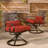 Elmfield 10 - Person Patio Dining Set with Rectangular Table , Cushions Included-1922098614