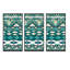 Aztec Geometrics - ensemble d'art moderne sur toile encadrée moderne de 3-1039028221-1039028211