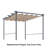 Aoodor Pergola Replacement Canopy-114884131-114884129
