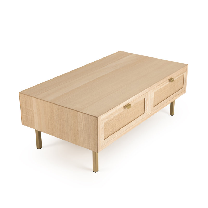 Curiel Four Leg Coffee Table with Storage