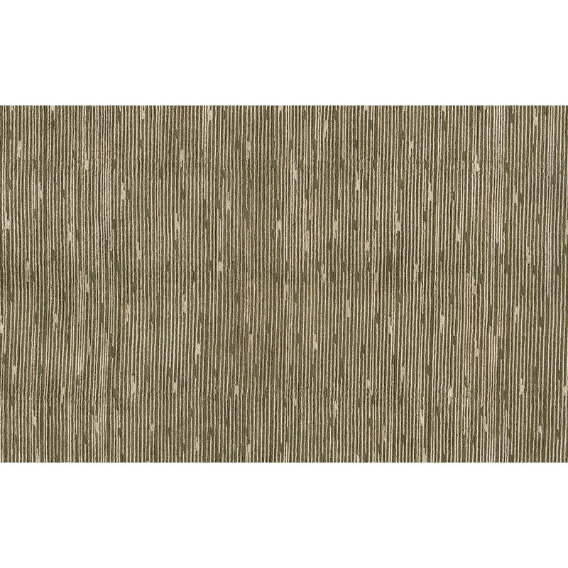 Tapis noué à la main de couleur olive / gris / ivoire, Rectangle 6 pi x 9 pi