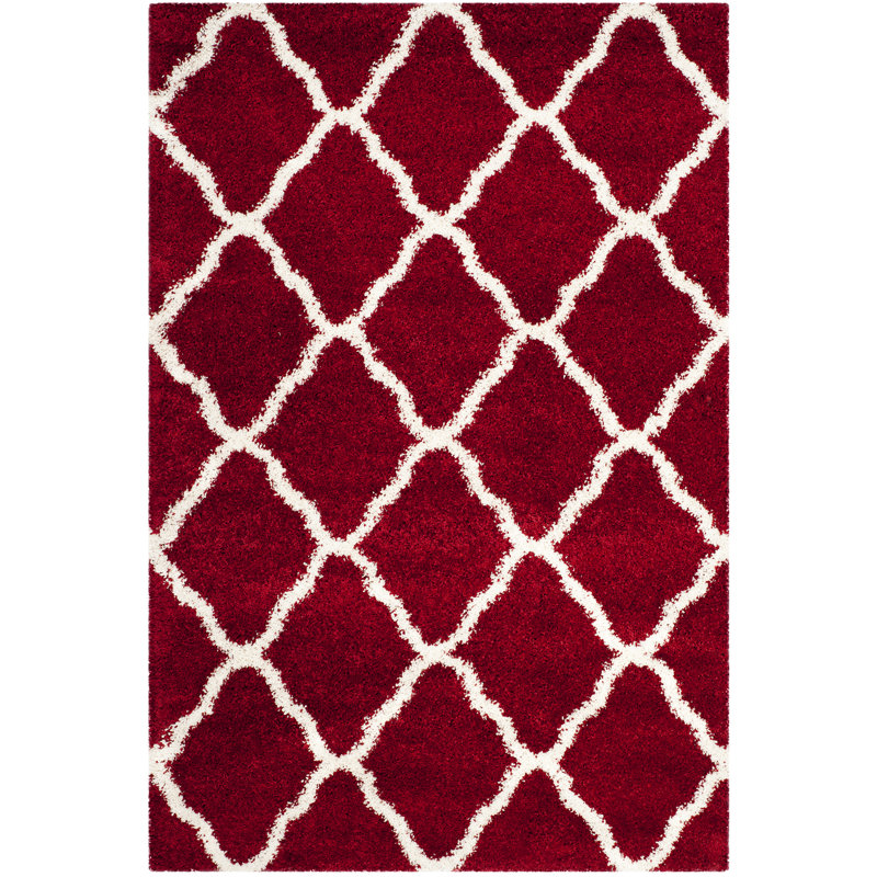 Darrold Hudson Shag Performance Geometric Rug, Rectangle 3' x 5'