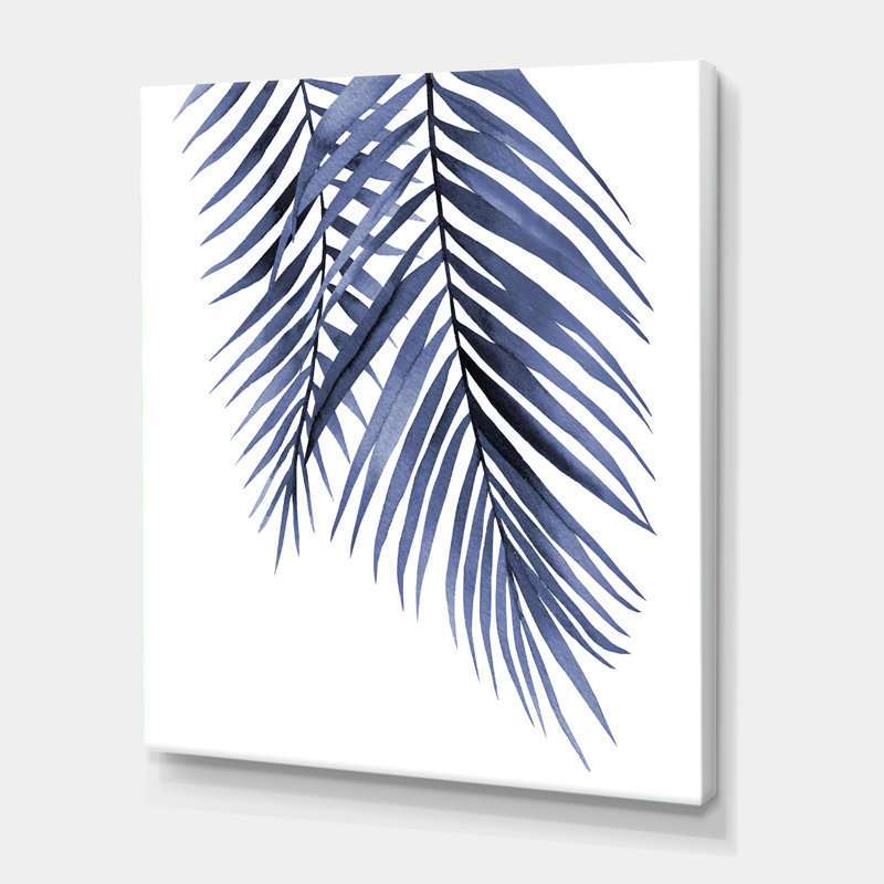 «Palm Leaves Abstract Tropical Branches», reproduction sur toile tendue, H 40 po x l 30 po x 1,5 po