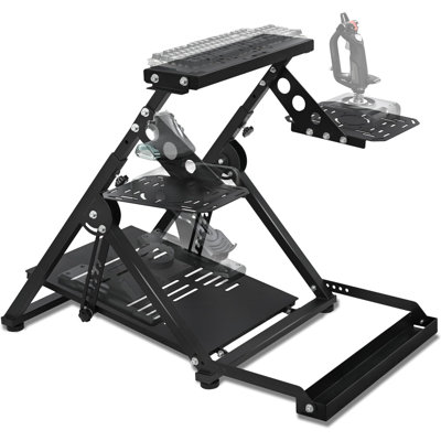 Anman Flight Racing Sim Cockpit Fit Logitech G29 G920 G923 GPRO Thrustmaster, Not Include Steering wheel & Wheels & Pedals and Shifter Handbrake