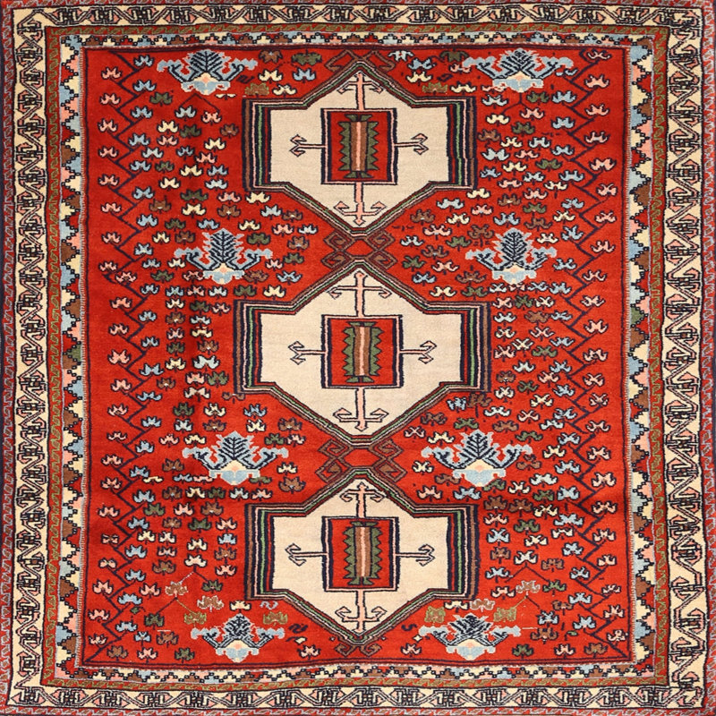 Southwestern Indoor Rug, Round 8'