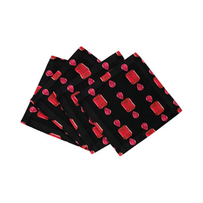 Gem Rubys Cotton Sateen Cocktail Napkins