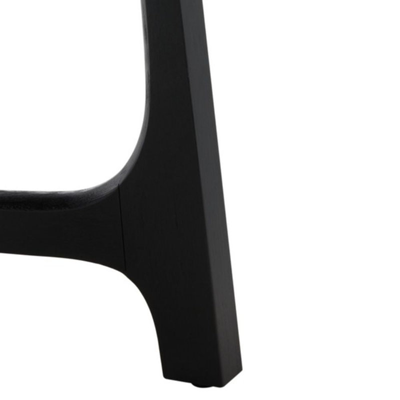 Liri Oak Dining Table, Black