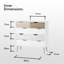 White 5 Drawer Chest of Drawers