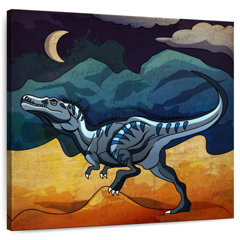 Ashelle, dinosaure dans la nuit, H 39 po x l 39 po