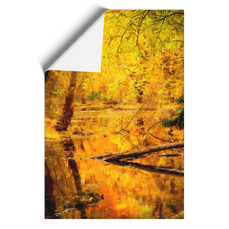 Autumn Forest Painting - Frameless Print, 59cm H x 42cm W x 0.1cm D