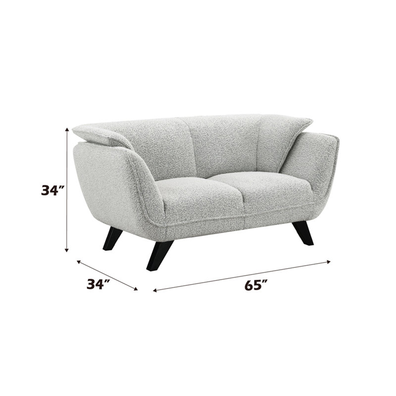Causeuse Nayeli, Grey Boucle