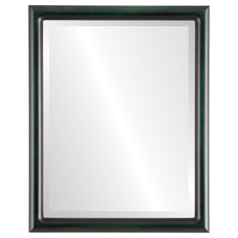 Rowles Rectangle Mirror, 17.375" x 13.375", Hunter Green