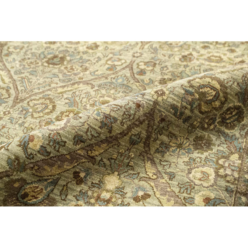 Wool Oriental Area Rug in Brown