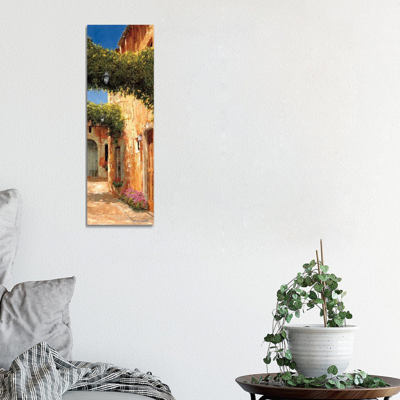 Secret Alley by Gilles Archambault - Wrapped Canvas Panoramic Print, 30.48 cm H x 91.44 cm W x 3.175 cm D