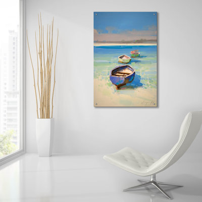 Breakwater Bay 'Caribbean Shore' by Vahe Yeremyan Acrylic Glass Wall Art