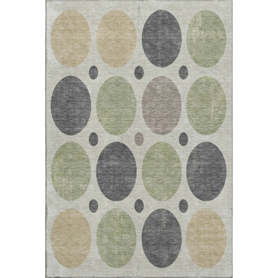 Premium Machine Washable Mayfield AMF1949 Geometric Rug