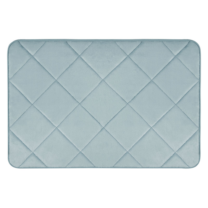 Haruhi Non-Slip Bath Mat, 22" W x 42" L, Blue