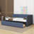 Twin Size L Shape Corner Bed-1028443553