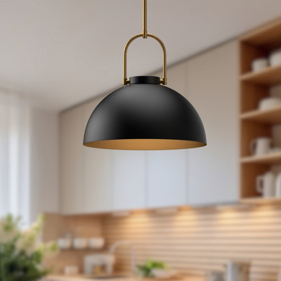 Luminaire suspendu en forme de dôme à 1 lumière Nevada