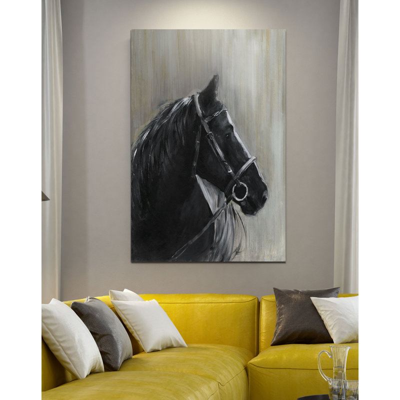 " Midnight Thunder ", 12" H x 8" W x 1.5" D, Wrapped Canvas