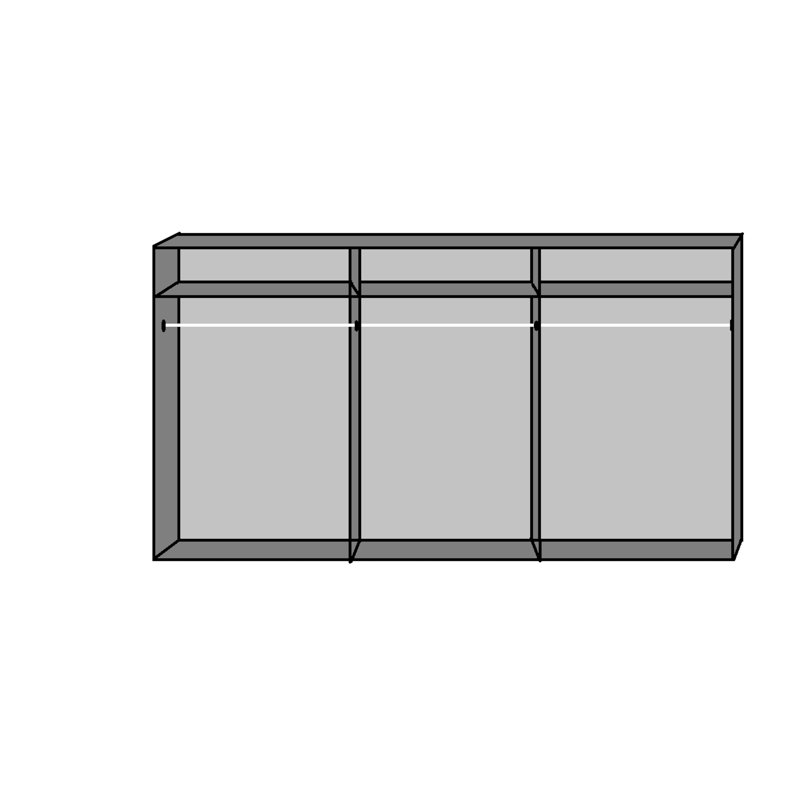 Lelian 3 Door Wardrobe