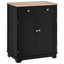 Buffet de cuisine moderne avec 2 tiroirs, portes et tablette réglable pour un rangement efficace
