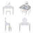 Luxury Vanity Table with Sunflower Mirror, Height-Adjustable Dressing Desk Set, 4 Storage Drawers & Padded Stool for Bedroom, Silver