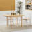 Rufino Oval 27.5'' L x 55'' W Solid Wood Drop Leaf Folding Dining Table