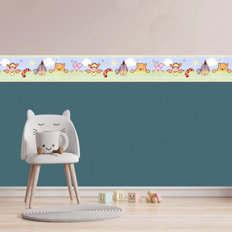  Bordure de papier peint Winnie The Pooh Peekaboo, 15 pi de long x 6,8 po de large