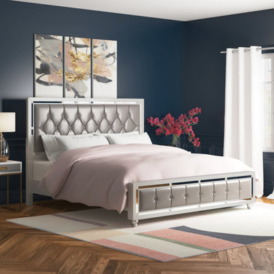 Byers Upholstered Panel Bed Bed