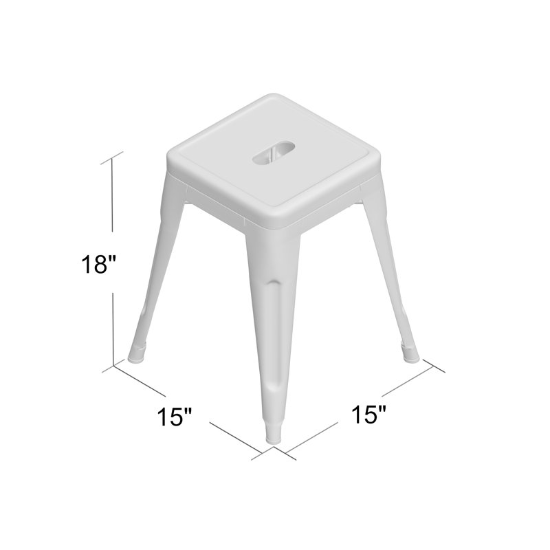Tabouret décoratif Alyssa, Bronze