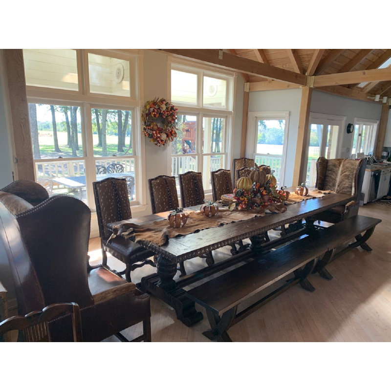 Fontainebleau Solid Wood Dining Table, 43" W x 144" L